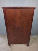 Finished Cabinet with Ribbed Glass Door