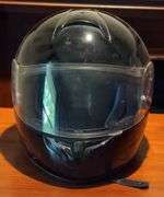 Black Motorcycle Helmet