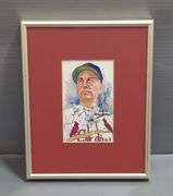 St. Louis Cardinals Enos Slaughter Autographed Perez-Steele Postcard, With Sports Collectibles COA