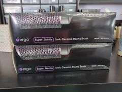 Ergo Ionic Ceramic Round Brushes, Qty 2, 3.5"