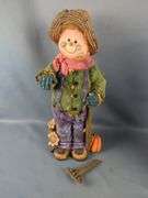 Whimsical Resin Scarecrow Figures