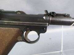 DWM 1918 Artillery Model Luger 9mm Pistol SN# 8107, In Leather Holster