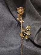 Sterling Silver Gold-Tone Rose Brooch Pin