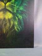 Lion Rasta Color Canvas Art Print, 36" x 24"