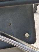 Black Salon Styling Chair with Floor Mat