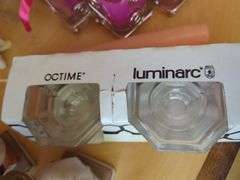 Collectible Figurines, Glassware, Luminarc Candle Holders And More