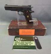 Colt Gold Cup National Match MK IV/Series 70 .45 Auto Pistol SN# 70N87982, Never Fired, Paperwork, In Box