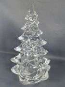 Clear Glass Christmas Tree Figurines