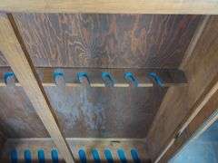 Hand Crafted Wooden Gun Cabinet with Glass Doors