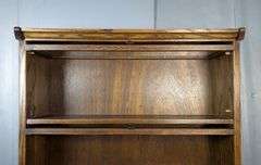 Four-Tier Wood Barrister Bookcase with Glass Fronts