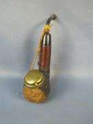 Carved Wood Tobacco Pipe with Lid