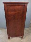 Finished Cabinet with Ribbed Glass Door