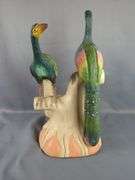 Decorative Plaster Peacock Sculpture