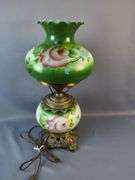 Hand Painted Floral Gone With Wind Style Lamp