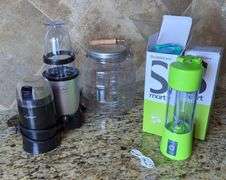 Capresso Grinder, Crofton Processor, DoubleCare Blender, Qty 2, New In Box And Glass Jar