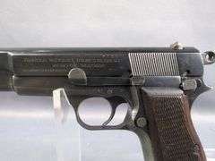 FNH 1935 9mm Pistol SN# 64441, Browning Patents, Nazi Mark, 2 Total Mags, In Leather Shoulder Holster