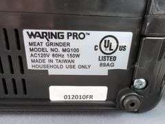 Waring Pro MG100FR Professional Quality Meat Grinder