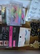 Assorted False Eyelashes and Hair Accessories
