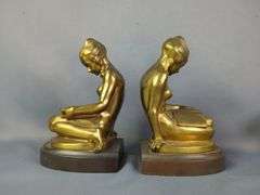 Figural and Face Design Bookends