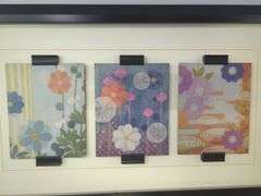 Framed Floral Triptych Wall Art