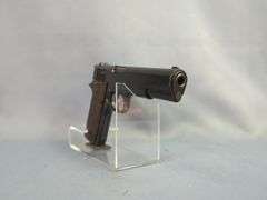 Star/ Cole Model B 9mm Pistol SN# 239835, Flaming Bomb, 2 Total Mags, In Leather Holster
