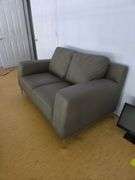 Modern Gray Loveseat Sofa