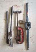 Ridgid Pipe Bender, Pipe Cutter, And Tap Wrench