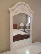 Painted Wood Dresser with Mirror