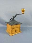 Collectible Wooden Coffee Grinder with Drawer