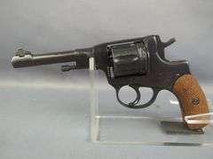 Russian/ CAI 1895 7.62x38R 7-Shot Revolver SN# 42986, Dated 1922, Screwdriver, Cleaning Rod, In Leather Holster