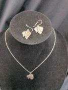 Ladies Sterling Silver Indian Chief Earrings and Necklace