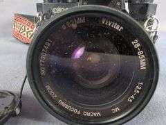 Sears KSX 35mm Film Camera with Vivitar Lens and Accessories