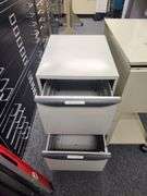 Metal File Cabinet With 2 Drawers And File Cart, 29" x 18" x 24"