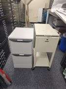 Metal File Cabinet With 2 Drawers And File Cart, 29" x 18" x 24"