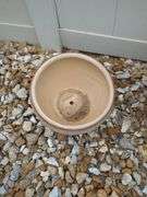 Assorted Ceramic Garden Pots Including Tomato Cage