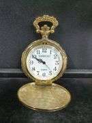 Mens 14k GF Money Clip and Newport Quartz Pocket Watch