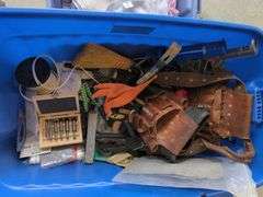 Tools and Supplies In Storage Tote