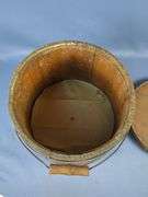 Wooden Cheese Bucket with Lid and Handle
