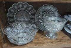 Pressed Glass Plates and Bowls