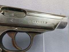 Walther PP 7.65mm Pistol SN# 348401 P, Nazi Mark, 1940s, 3 Total Mags, In Leather Holster
