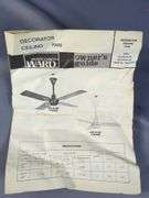 Montgomery Ward 48" Decorative Ceiling Fan in Original Box