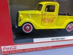 Coca-Cola 1955 Chevy 5100 & 1937 Ford Pickup Diecast Truck Set