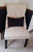 Upholstered Accent Chair with Pillow