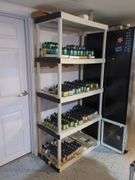 Tall Five Tier Polyvinyl Storage Shelving Unit