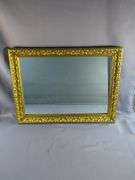 Gold Tone Ornate Framed Wall Mirror