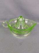 Uranium Glass Citrus Juicer