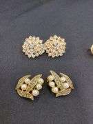 Ladies Gold Tone Clip-on Earring Assortment, Qty 6