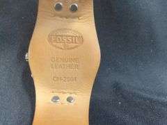 Men's Fossil Wrist Watch With Leather Band Marked CH-2564