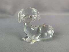 Collection of Clear Glass Animal Figurines