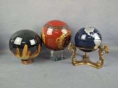 Collection of Decorative Spheres and Globes